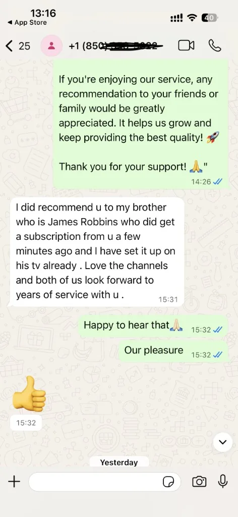 JAMFOR Nordic IPTV customer review – customer recommendation