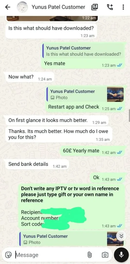 JAMFOR Nordic IPTV customer review – bank payment support